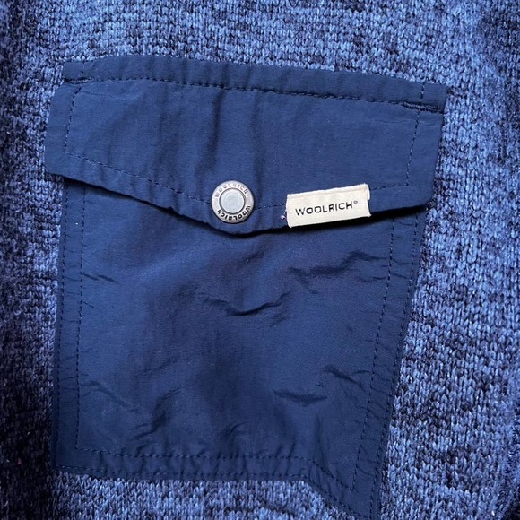 Woolrich Men's 1/4 Snap Pullover with Front Pocket Men's L - Picture 2 of 8